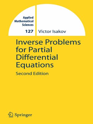 cover image of Inverse Problems for Partial Differential Equations